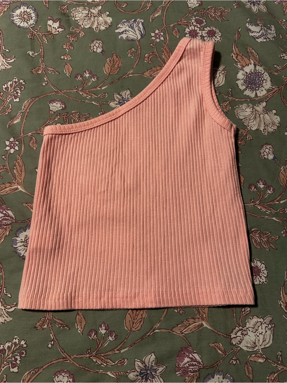 Toddler One Strap Ribbed Tank Top - Picture 2 of 3